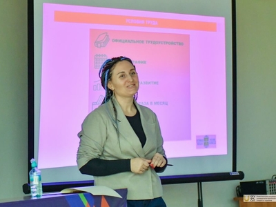 Встреча студентов с работодателями, представителями клуба "Fitness House" / Фото: Павел Железняк