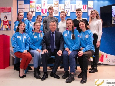 Встреча ректора Академии с волонтерами Универсиады-2019 / Фото Ринас Шириев
