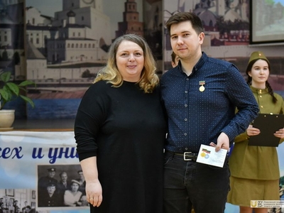 Мероприятие ко Дню защитника Отечества в гимназии №139 / Фото: Павел Железняк
