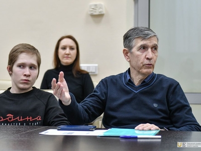 Встреча ректора со студентами, обучающимися по интегрированной программе / Фото: Павел Железняк