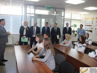 Визит в Поволжскую академию физкультуры, спорта и туризма заместителя министра спорта РФ Марины Томиловой / Фото Сергей Козин 