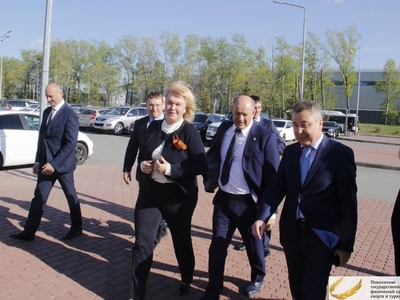 Визит в Поволжскую академию физкультуры, спорта и туризма заместителя министра спорта РФ Марины Томиловой / Фото Сергей Козин 