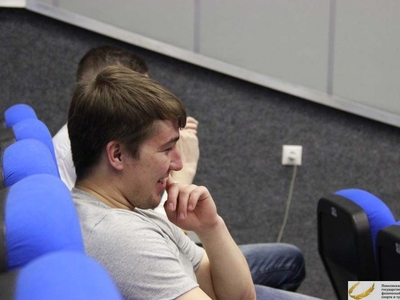 Встреча студентов Поволжской академии с начальником отдела по молодежной политике, спорту и туризму Рыбно-Слободского района Алмазом Мухаметшиным/Фото Сергей Козин