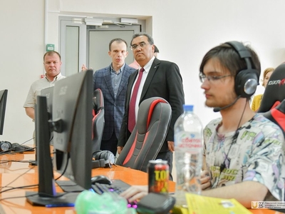 Визит ректора Бухарского госуниверситета Обиджона Хамидова в университет / Фото: Павел Железняк