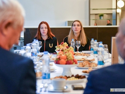 Встреча ректора с командой университета по плаванию. Награждение Спартакиады вузов РТ / Фото: Павел Железняк