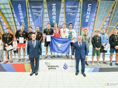 Встреча ректора с командой университета по плаванию. Награждение Спартакиады вузов РТ / Фото: Павел Железняк