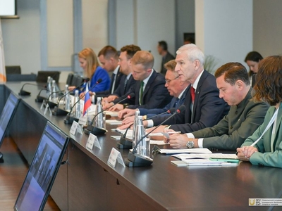 I заседание Подкомиссии по сотрудничеству в области ФК и спорта Межправительственной комиссии по экономическому сотрудничеству между Российской Федерацией и Республикой Узбекистан / Фото: Павел Железняк