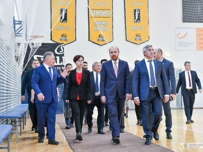 Билял Эрдоган с турецкой делегацией посетил Университет / Фото: Павел Железняк