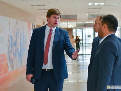 Встреча ректора c начальником Управления развития спорта Ташкентской области / Фото: Павел Железняк