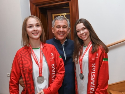 Чествования победителей и призеров финала X Национального чемпионата "Молодые профессионалы-2022" / Фото: пресс-служба Аппарата Президента РТ