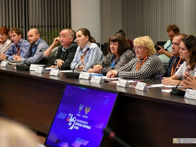 I Всероссийский форум ШСК: встреча С. Кравцова и О. Матыцина с учителями физической культуры / Фото: Павел Железняк