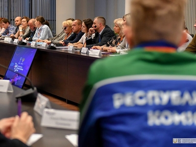 I Всероссийский форум ШСК: встреча С. Кравцова и О. Матыцина с учителями физической культуры / Фото: Павел Железняк