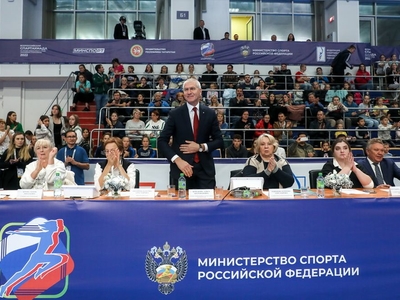Визит министра спорта РФ на Всероссийскую спартакиаду сильнейших по спортивной гимнастике