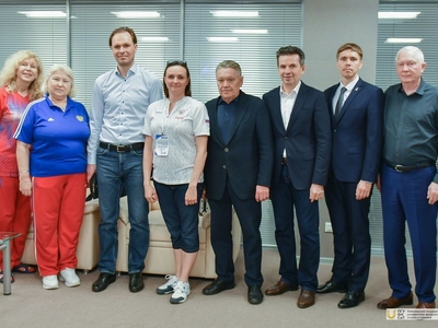 Ректор Белорусского университета физической культуры Сергей Репкин в ДВВС / Фото: Павел Железняк