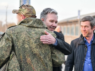 Встреча мобилизованного сотрудника университета / Фото: Павел Железняк