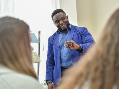 Мастер-класс от преподавателя и биолога Чарльза Эмене (Канада) / Фото: Павел Железняк