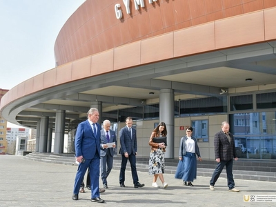 Геннадий Онищенко на объектах Поволжского университета / Фото: Павел Железняк