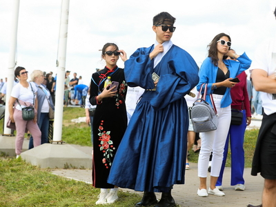 Заезд на лодках «Дракон» в рамках Кубка РТ по гребле на байдарках и каноэ