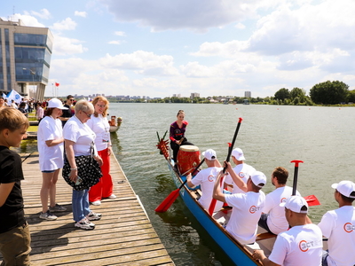 Заезд на лодках «Дракон» в рамках Кубка РТ по гребле на байдарках и каноэ