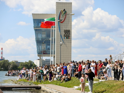Заезд на лодках «Дракон» в рамках Кубка РТ по гребле на байдарках и каноэ