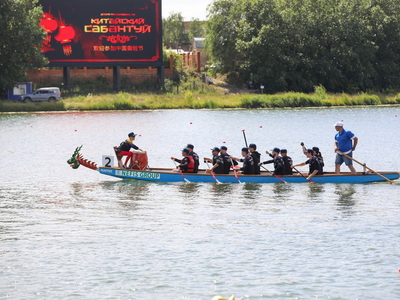 Заезд на лодках «Дракон» в рамках Кубка РТ по гребле на байдарках и каноэ