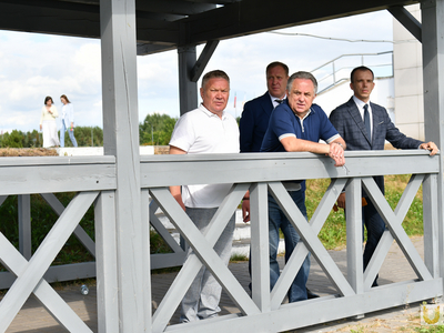 Виталий Мутко в Центре гребных видов спорта / Фото: Павел Железняк