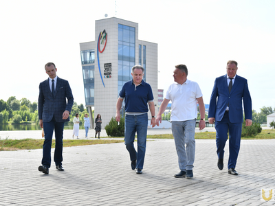 Виталий Мутко в Центре гребных видов спорта / Фото: Павел Железняк