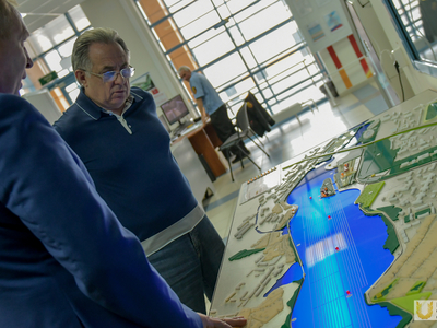 Виталий Мутко в Центре гребных видов спорта / Фото: Павел Железняк