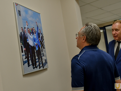 Виталий Мутко в Центре гребных видов спорта / Фото: Павел Железняк