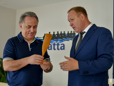 Виталий Мутко в Центре гребных видов спорта / Фото: Павел Железняк