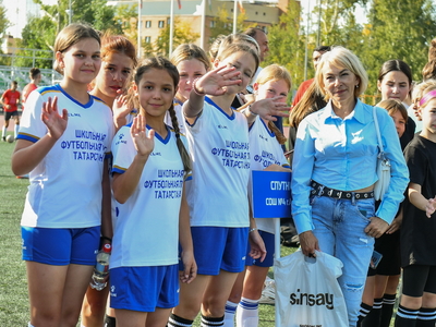 Открытие Школьной футбольной лиги РТ / Фото: Павел Железняк
