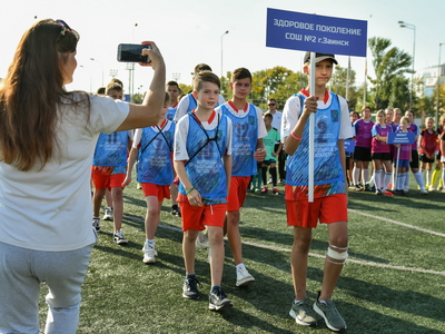 Открытие Школьной футбольной лиги РТ / Фото: Павел Железняк