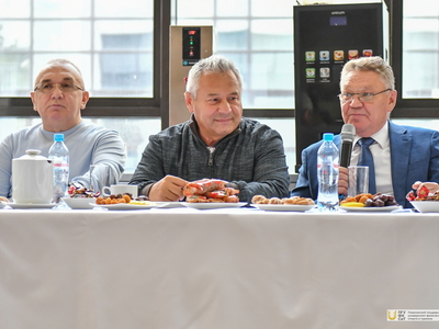 Встреча ректора с участниками Международного фестиваля университетского спорта