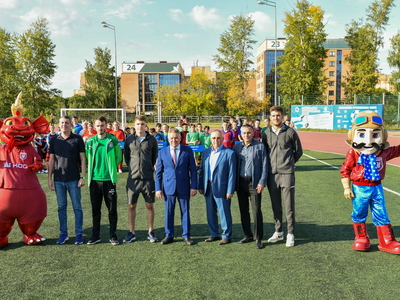 Открытие Школьной футбольной лиги РТ / Фото: Павел Железняк