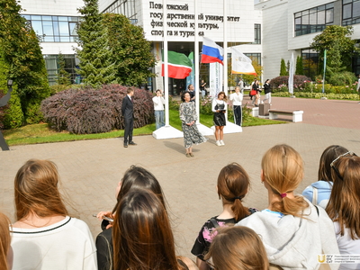 Поднятие флагов. 25.09.2023г. / Фото: Павел Железняк