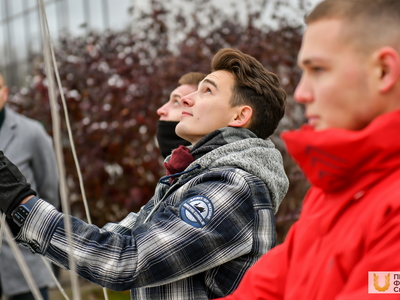 Поднятие флагов. Институт спорта / Павел Железняк