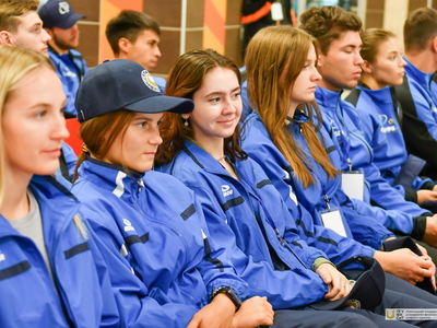 Встреча с олимпийской чемпионкой 2020 года Мариной Голядкиной / Фото: Павел Железняк