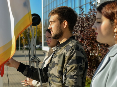 Поднятие флагов. МИГМиТ. 16.10.2023г. / Павел Железняк