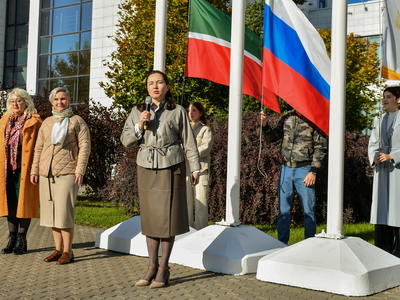 Поднятие флагов. МИГМиТ. 16.10.2023г. / Павел Железняк