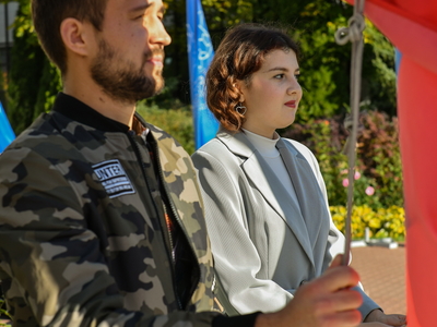 Поднятие флагов. МИГМиТ. 16.10.2023г. / Павел Железняк