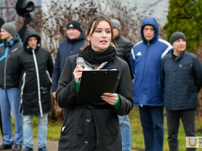 Поднятие флагов. Институт спорта. 13.11.2023г. / Павел Железняк