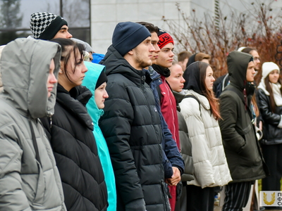 Поднятие флагов. Институт спорта. 13.11.2023г. / Павел Железняк