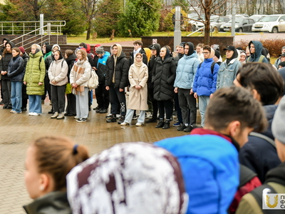 Поднятие флагов. Институт спорта. 13.11.2023г. / Павел Железняк