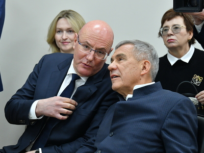 Открытие Центра кадрового потенциала туристической отрасли с участием Д.Чернышенко, Р.Минниханова / пресс-служба Раиса РТ