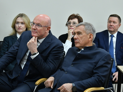 Открытие Центра кадрового потенциала туристической отрасли с участием Д.Чернышенко, Р.Минниханова / пресс-служба Раиса РТ