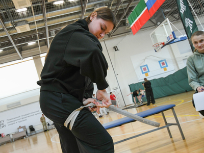 Колледж студентлары катнашында хәрби-гамәли спорт төрләре буенча турнир
