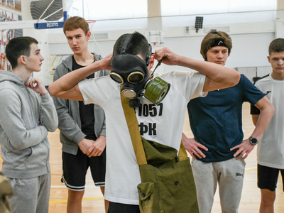 Колледж студентлары катнашында хәрби-гамәли спорт төрләре буенча турнир