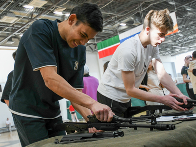 Колледж студентлары катнашында хәрби-гамәли спорт төрләре буенча турнир