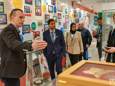 Visit of a delegation from the Abu Dhabi Aquatics Club (UAE) / Pavel Zheleznyak