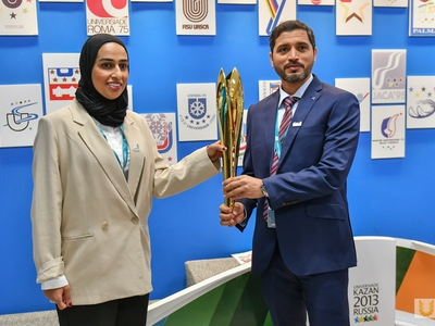 Visit of a delegation from the Abu Dhabi Aquatics Club (UAE) / Pavel Zheleznyak